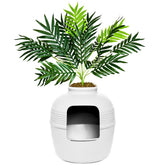 Good Pet Stuff Hidden Litter Box Planter round front view concealing litter while blending with decor