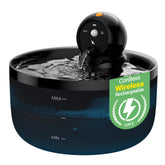 GOOIFUN cat water fountain wireless with motion sensor setup for convenient placement