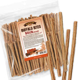 Gootoe buffalo dog treats close-up on small-stick, ideal training rewards.