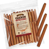 Gootoe chicken jerky dog treats in packaging, convenient 1.5 lb bag for easy dispensing.