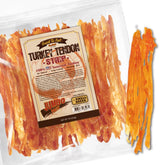 Gootoe turkey tendon dog strip front view for a durable chew