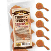 Gootoe turkey tendons in small-breed lollipop pack for long-lasting chewing