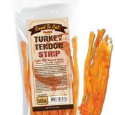 Gootoe Turkey Tendons dog treats in a 3 oz pack for long-lasting chewing.