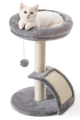Goozii small cat tree tower bed offers a cozy resting perch for cats.