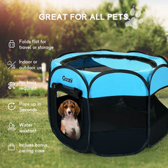 Goozii playpen interior space designed for small animals to play and nap safely.