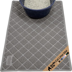 GORILLA GRIP cat litter mat with coil mesh traps litter effectively