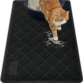 GORILLA GRIP cat litter mat top-side mesh coils trap litter near the box.