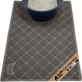 Gorilla Grip mat with coil mesh traps litter at the box edge