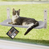 GORILLA GRIP cat window perch with foldable design and secure suction cups for safe placement