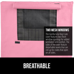 GORILLA GRIP secure hook-and-loop closures keep the cover in place.