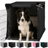 GORILLA GRIP dog crate cover 36in front view helps keep crate calm.