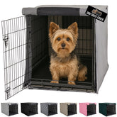 GORILLA GRIP crate cover front mesh panel provides privacy and calm.