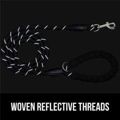 GORILLA GRIP Leash with detachable waste bag dispenser included.