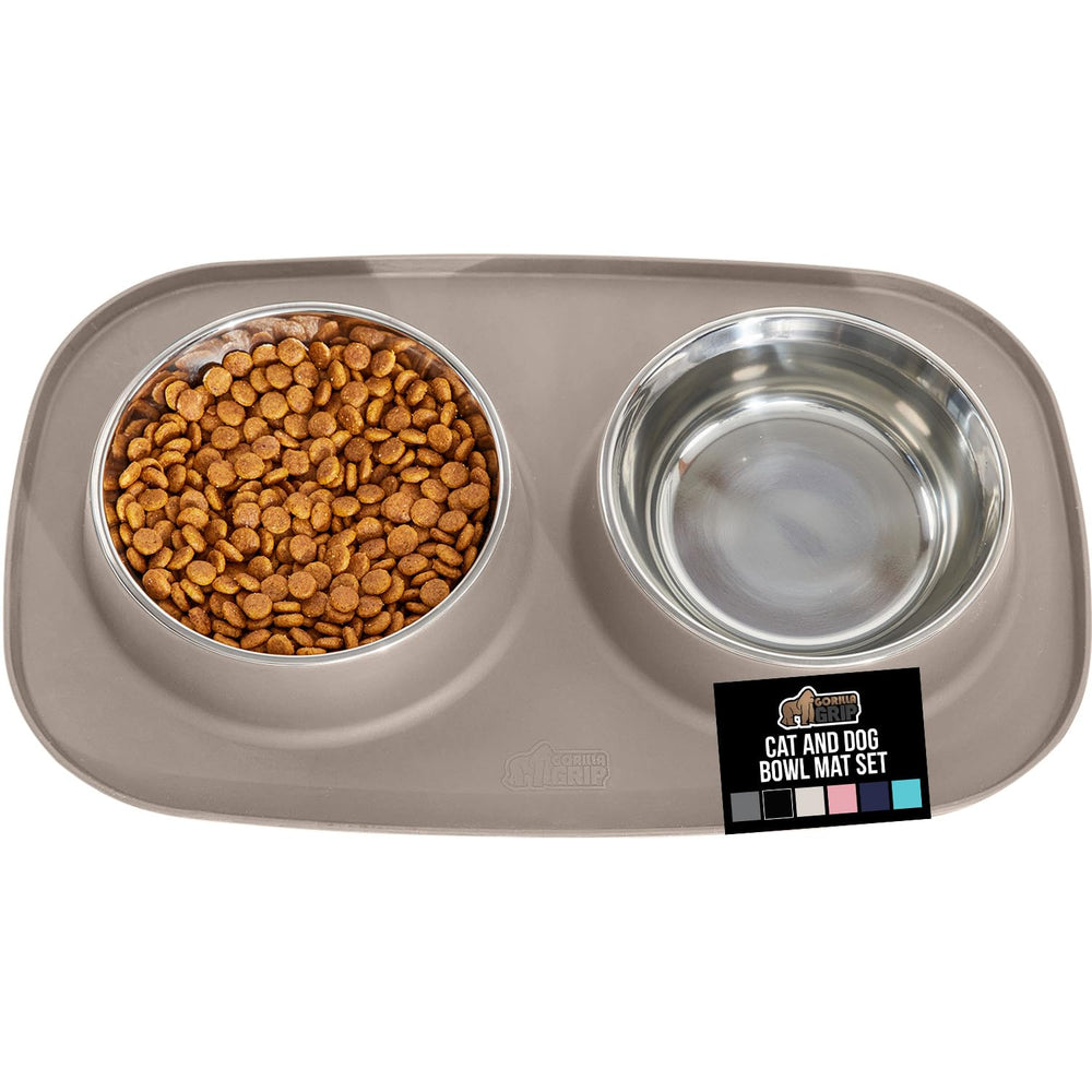 GORILLA GRIP feeding mat base in durable silicone for mess-free meals.