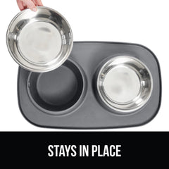 GORILLA GRIP dishwasher-safe bowls simplify post-meal cleanup.