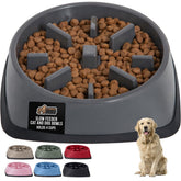 GORILLA GRIP slow feeder bowl maze enhances meal pacing for pets.
