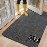 GORILLA GRIP SoakSTOPPER with absorbent top layer traps moisture at the doorway.