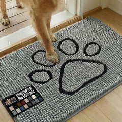 GORILLA GRIP SoakSTOPPER dog door mat—absorbent top layer captures moisture effectively.