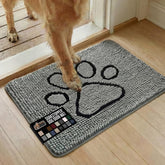 GORILLA GRIP SoakSTOPPER dog door mat with soft chenille soaks paw moisture