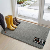 Gorilla Grip SoakSTOPPER dog door mat absorbs moisture at the entryway.