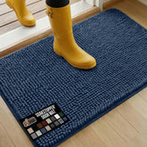 GORILLA GRIP SoakSTOPPER door mat with absorbent top layer keeps entryways dry