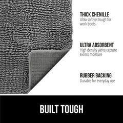 GORILLA GRIP SoakSTOPPER traps muddy paws at the entryway