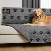 GORILLA GRIP waterproof dog blanket on a sofa protecting furniture from spills