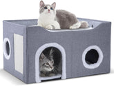 Gosipeya Cat House foldable cave for easy storage and cozy hideaway
