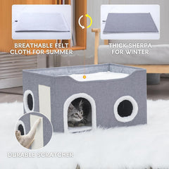 Gosipeya Cat House reversible cushions for all-season comfort