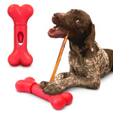 GoSports Chew Champ in open position shows twist clamp for secure bully stick grip.