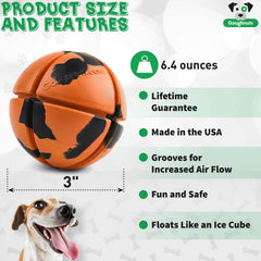 Goughnuts ball designed for dogs 30-70 lbs during supervised use