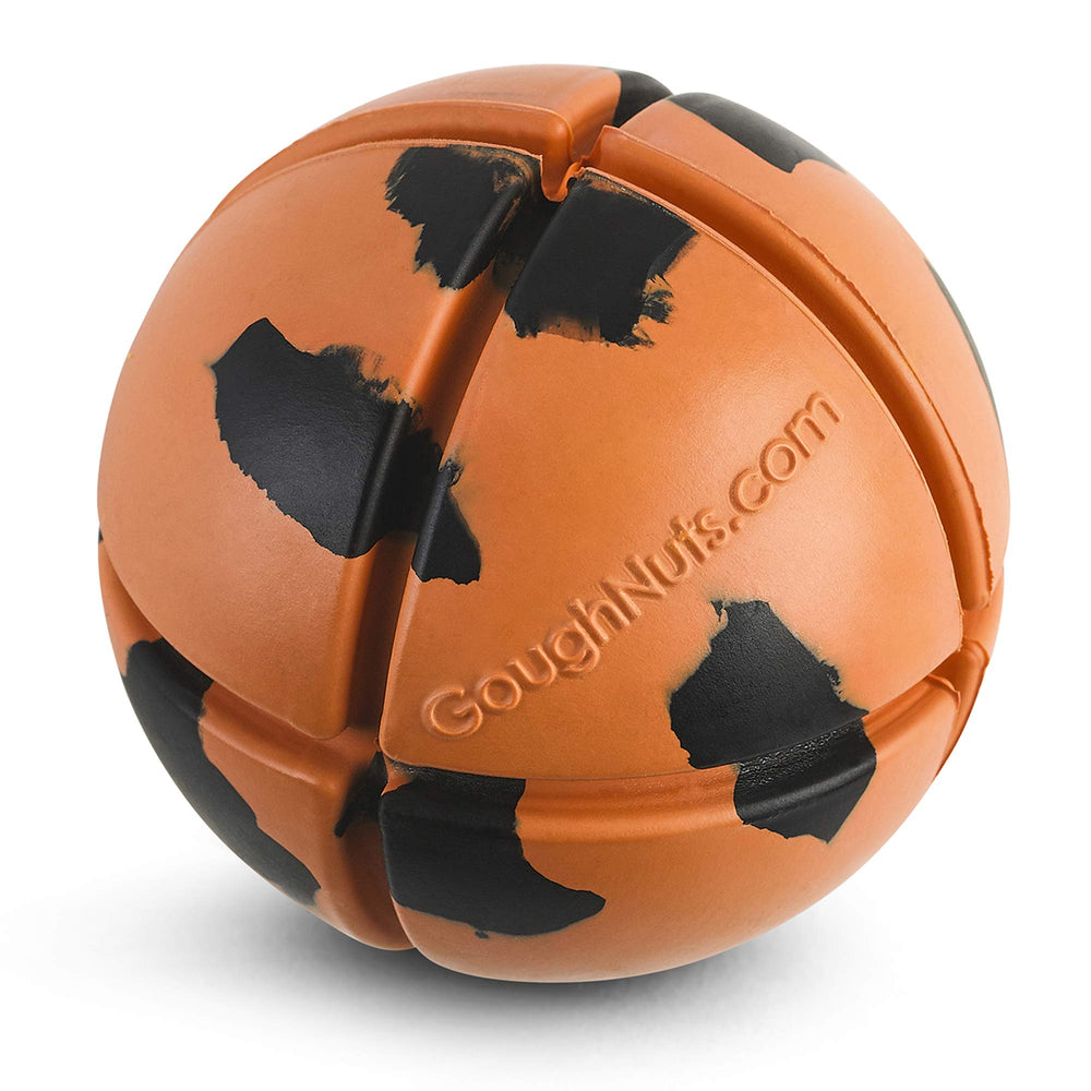 Goughnuts virtually indestructible ball closeup for durable dog play