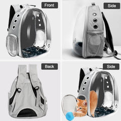 Goxeon cat backpack interior harness secures the cat safely.