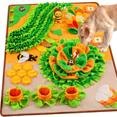 GoxRunx Snuffle Mat 40x27 orange for dogs promotes natural foraging and interactive play.