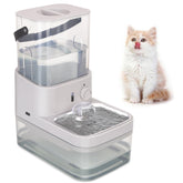 GOYJOY smart pet water fountain in full-assembly view for easy setup