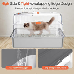 GOYJOY XXXL 17-inch high side prevents splashes and urine leakage.