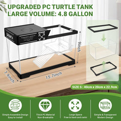 GOZILLA hanging platform adjustable for basking, climbing, and feeding.
