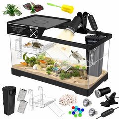 GOZILLA aquatic turtle tank lid secures the enclosure and reduces debris.