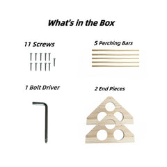 GPGCGSGP pine wood training toy promoting early balance for chicks