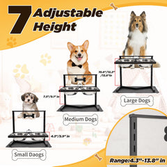 Grand Line dual 1.5L bowls ready for large and medium dogs.