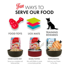 Grandma Lucy's Artisan Pork freeze-dried chunks preserve aroma and flavor for meal appeal.