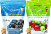 Grandma Lucy's blueberry dog treats in a 14 oz bag, tasty organic snack for dogs.