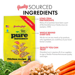 USA-made production and packaging for Grandma Lucy's Pureformance dog food