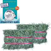Grandpa's Best Timothy Hay mini bale soft texture close-up for fiber-rich feeding