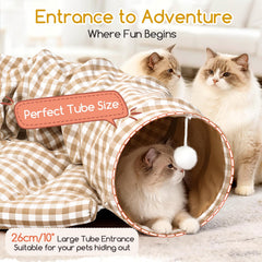 Greatbond Bunny Tunnel Bed folds flat for easy storage in small spaces.