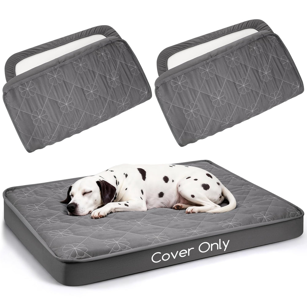 Greatbond waterproof dog bed cover in grey 36x27 protecting bedding from spills.