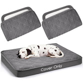 Greatbond waterproof dog bed cover in grey 36x27 protecting bedding from spills.