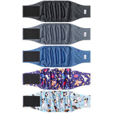 Grecle 5-pack dog diapers with male patterns for versatile training and incontinence management.