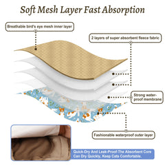 Grecle pattern C diaper wraps with leak proof design for home use