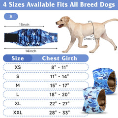 Grecle diaper for male dogs with rapid absorption to keep furniture clean